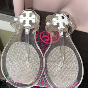 Tory Burch Clear Jelly Sandals